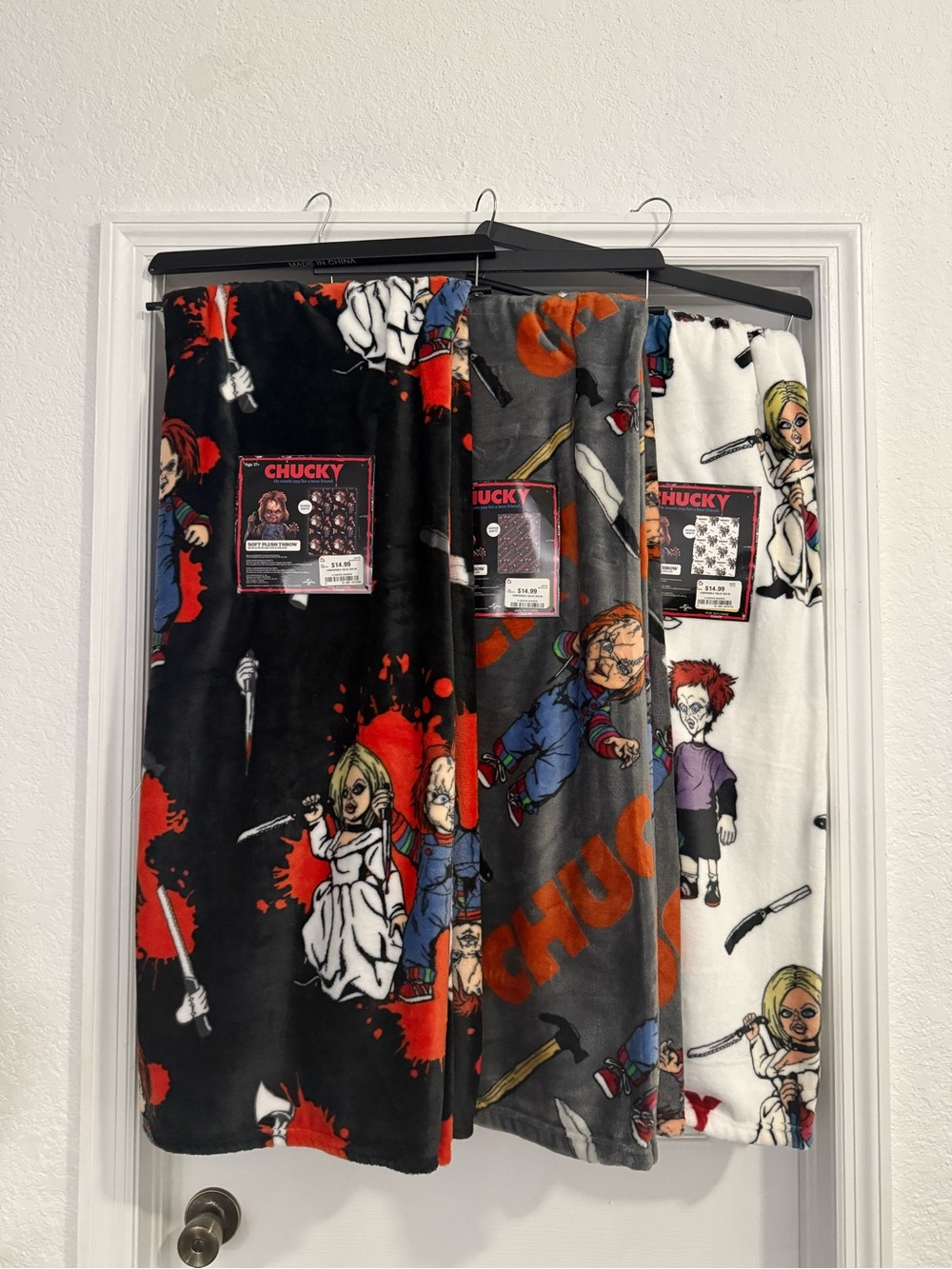Halloween chucky blanket bundle